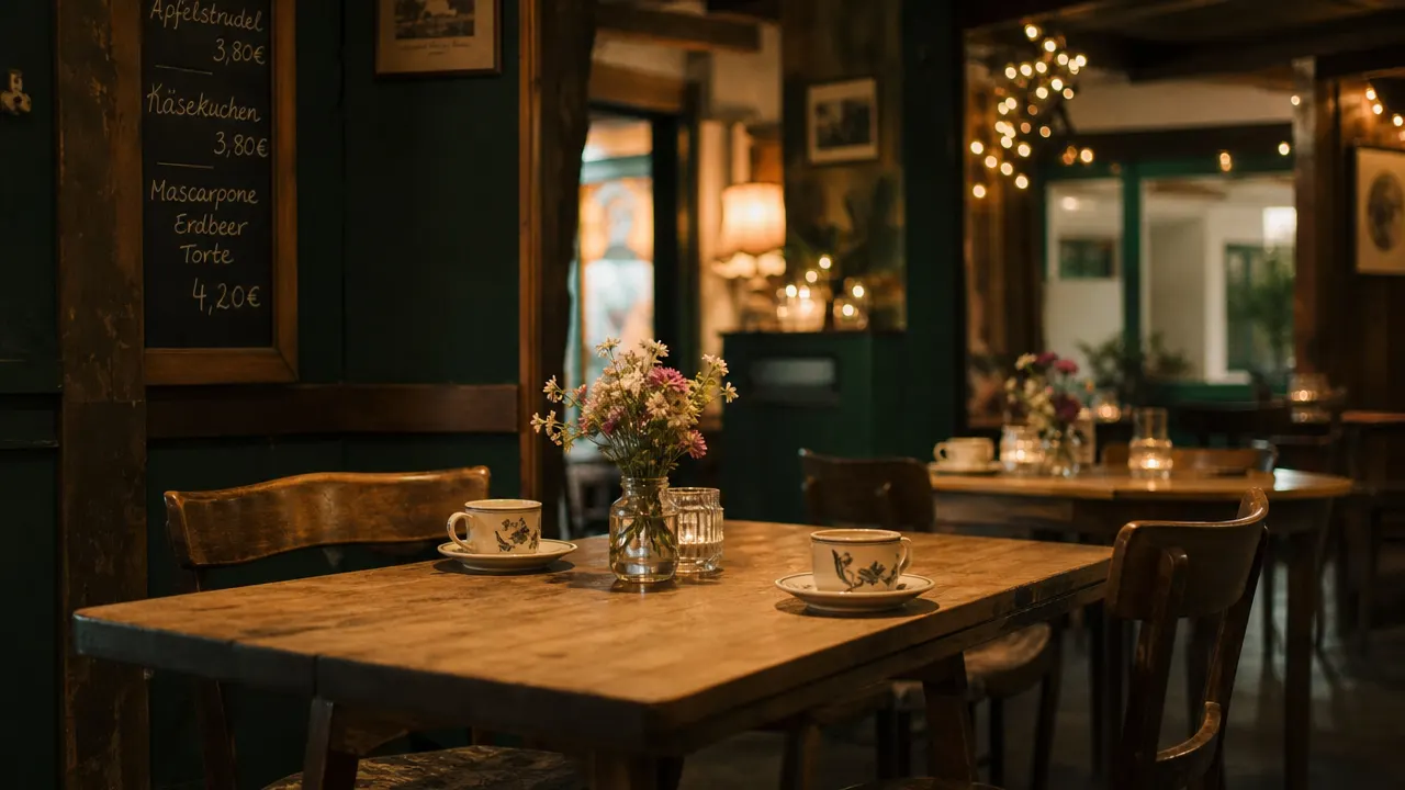 Gemütliches Café mit Theke
